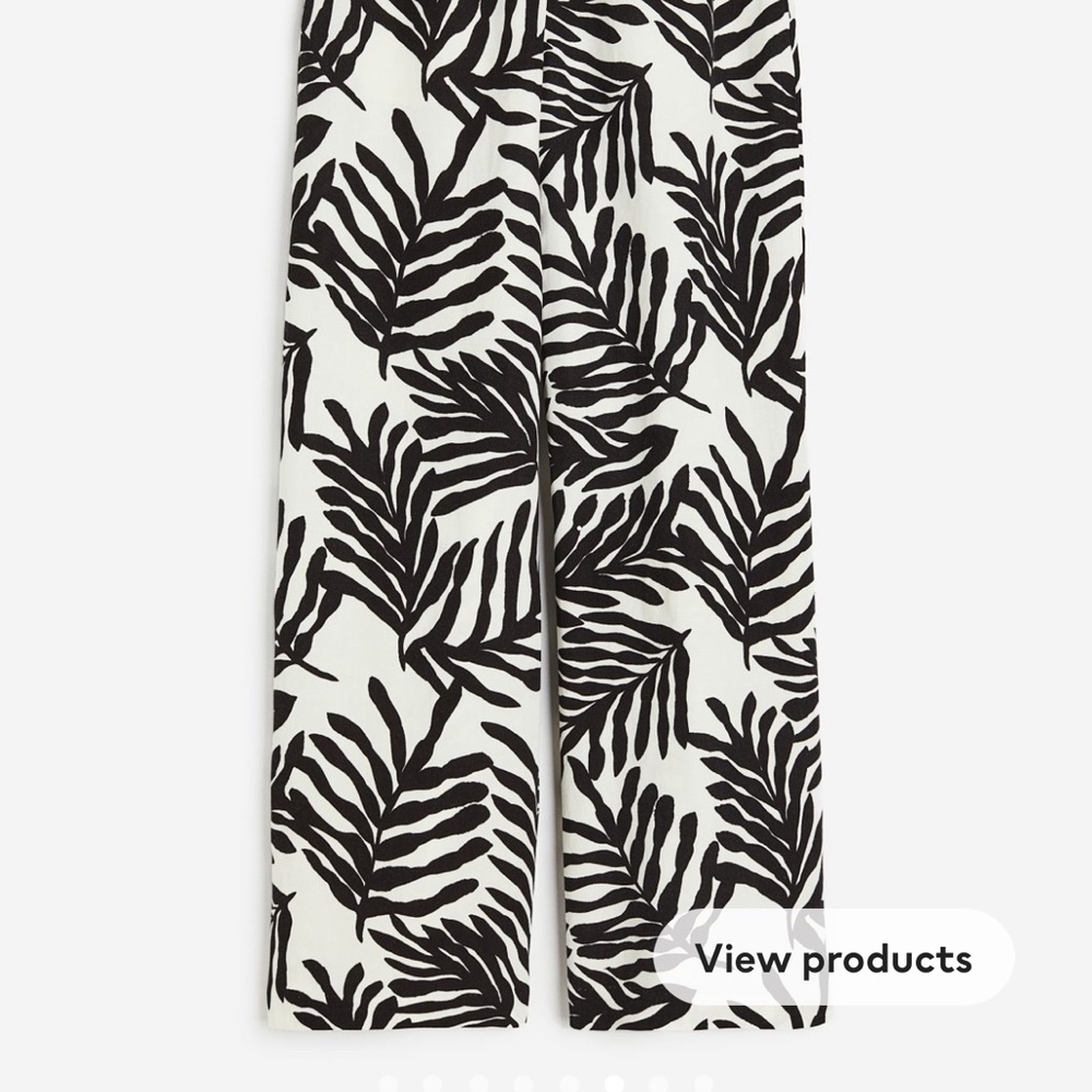 H&M linen blend pants